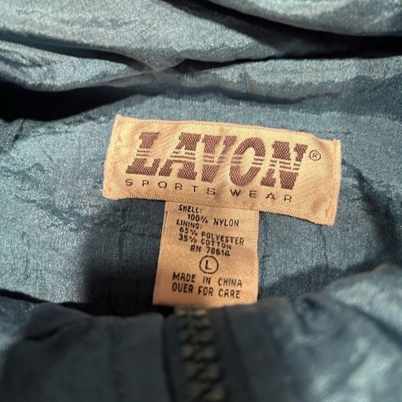 Vintage Lavon Purple and Teal Windbreaker Jacket - Picture 3 of 7